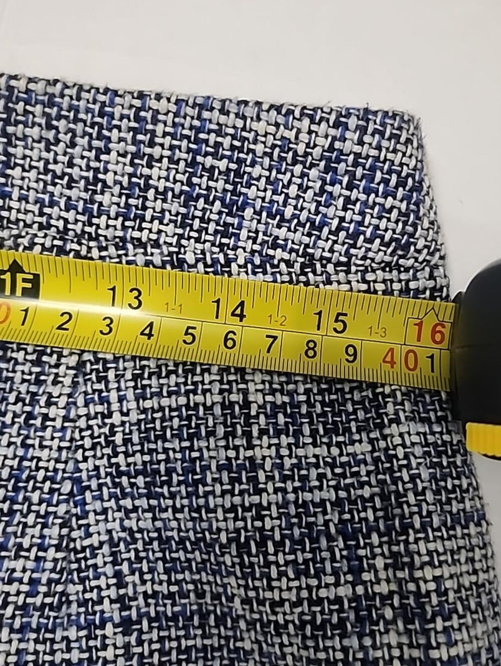 J.Crew No. 2 Blue White Tweed Pencil Skirt Coastal Preppy Quiet Luxury - Picture 11 of 14